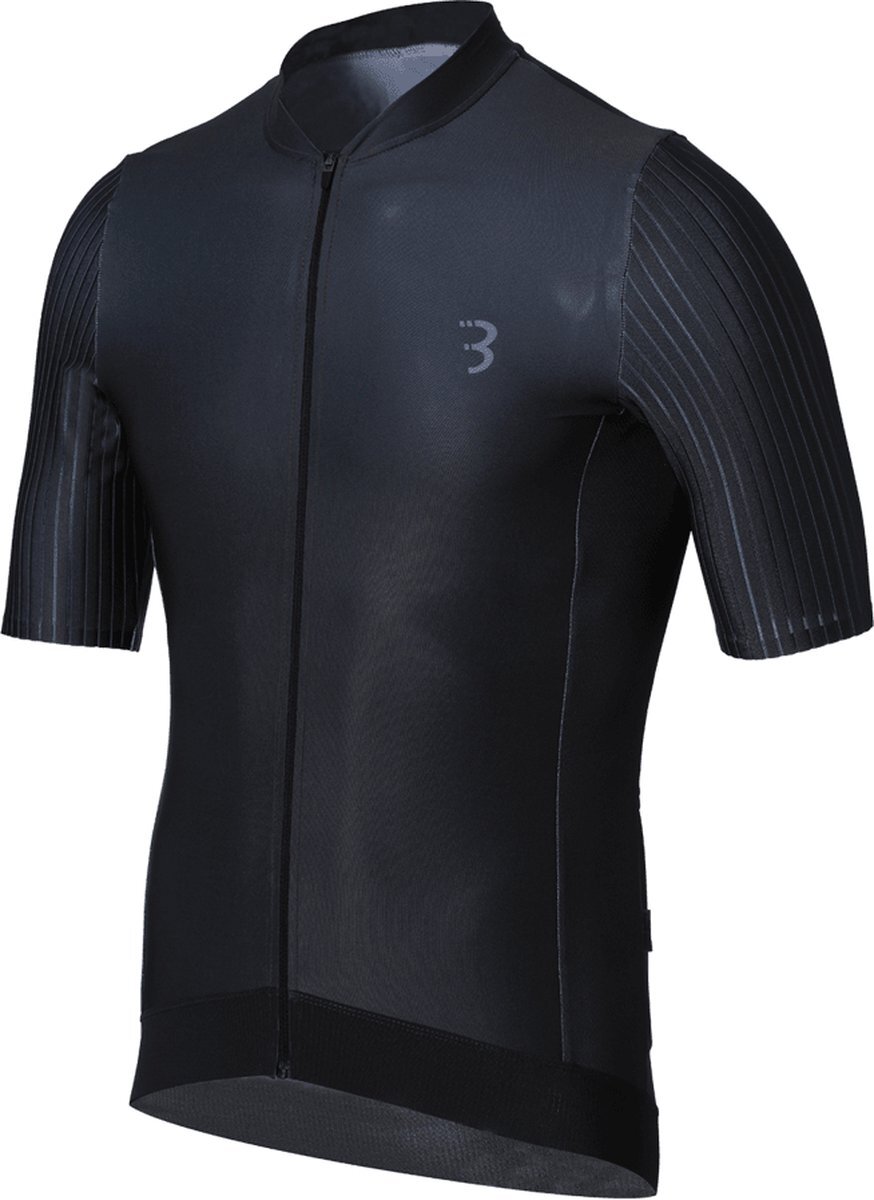 BBB Cycling AeroTech Fietsshirt Heren - Korte Mouwen - Aerodynamisch Wielrenshirt - Zwart - Maat S