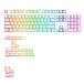 Glorious Gaming Aura V2 Keycaps US Layout White 145 Pieces Pudding Profile Doubleshot PBT