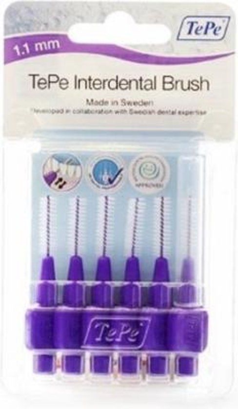 TePe Interdentale Ragers Origineel 1.1 mm - Lila - 18 stuks