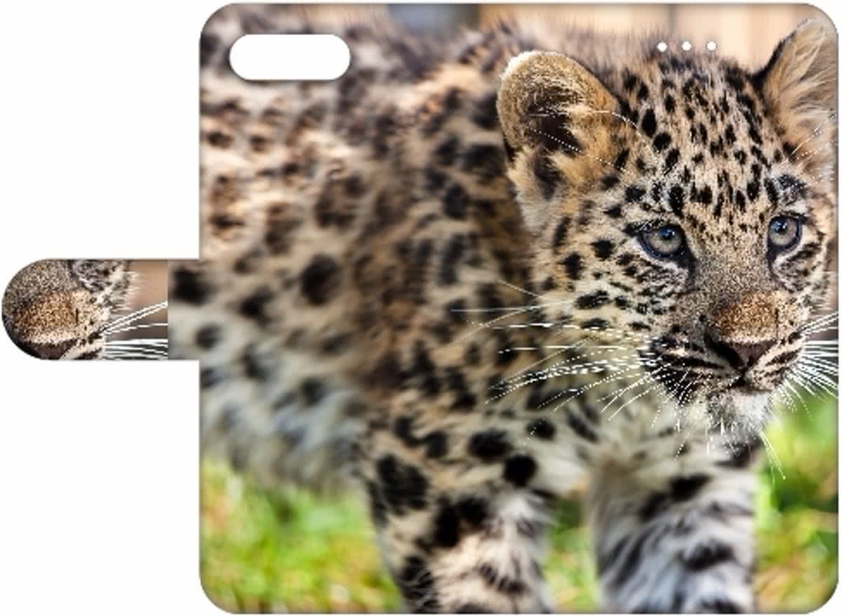 B2Ctelecom Apple iPhone 7 Plus Uniek Design Telefoonhoesje Baby Luipaard - 8718894461112
