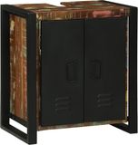 vidaXL Wastafelkast Bruin 55 x 35 x 60 cm Massief Gerecycled Hout