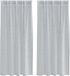 vidaXL Rideau voilage 2 pièces Gris foncé 175 x 140 cm Polyester
