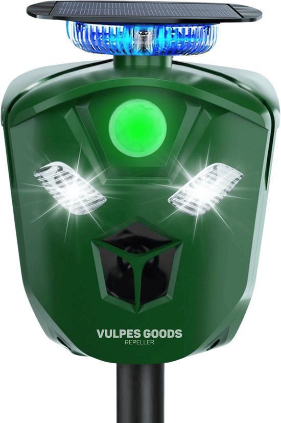 Vulpes Goods® Verjager - Ultrasone Kattenverjager PRO - Dierenverjager - 360° Bescherming - Groen