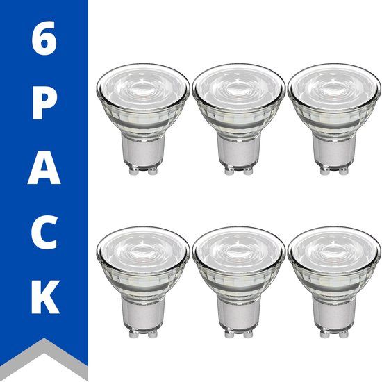 ProLong LED Spotjes - 6x GU10 - 4W - 4000K Koud Wit Licht