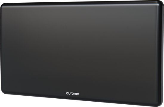 Auronic Convectorkachel - 2000 Watt - Elektrische Kachel - 3 Standen - Metalen Paneelverwarming - IP24 - Badkamerverwarming - Zwart