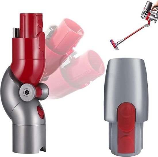 Blossom MAGEANY Hoek opzetstuk geschikt - voor Dyson V7 V8 V10 V11 V15 - Hoekstuk Adapter 90 graden tool hulpmiddel - Rood