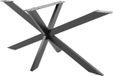 And Outdoormatch Luxe Genevieve - Metaal - Meubelpoot - Tafelonderstel - Spinpoot - Tafelpoot noir - 150x78x71cm