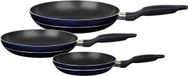 Pannenset 3-delig Aluminium Bleu/Noir 28 cm