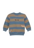 s.Oliver Gestreepte sweatshirt met borduursels en print