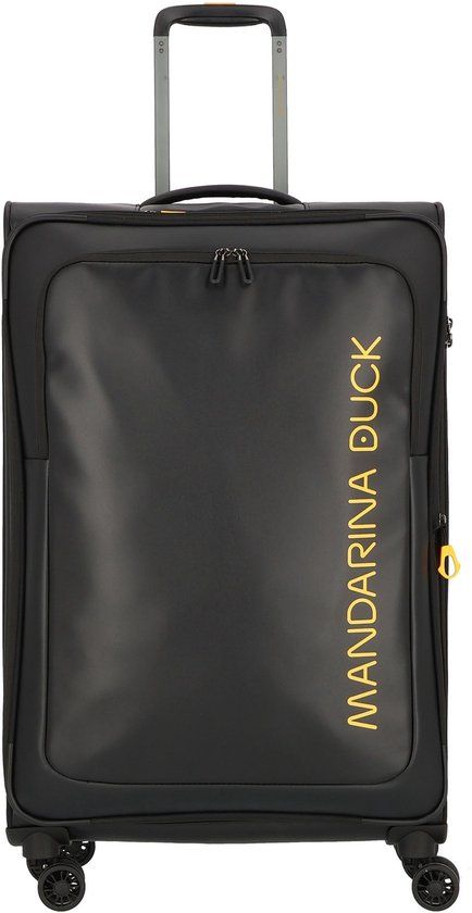 Mandarina Duck Eco Coated Exp Trolley Black Zwart 78cm
