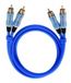 Oehlbach BEAT! INTERLINK Blue 3m audio kabel 2 x RCA Blauw