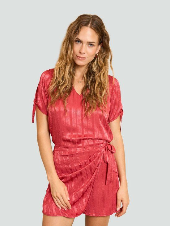 Lofty Manner Blouse Elowen Koraalrood