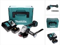 Makita DGA 506 RF1J accu haakse slijper 18 V 125 mm borstelloos + 1x oplaadbare accu 3.0 Ah + lader + Makpac