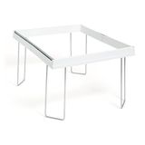 Smead Heavy-Duty verstelbare hangende mapframe, lettergrootte, wit, 16 inch tot 24 inch, 1 per verpakking (64850)