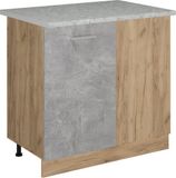 Vicco R-Line Hoekkast – 86 cm WB Marmer Beton