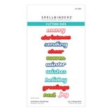 Spellbinders S4-1360 Kerstgroeten geëtst sterft uit het huis voor de feestdagen collectie
