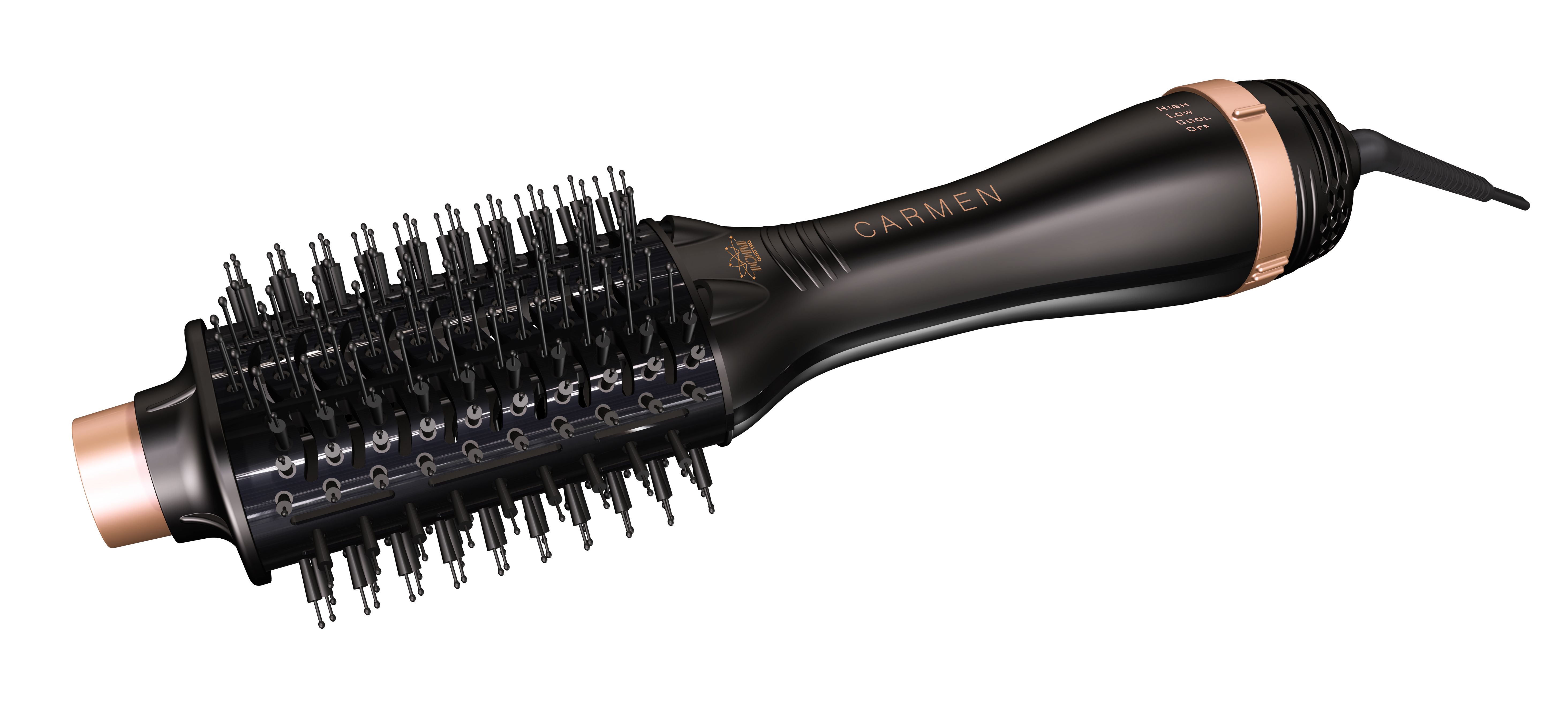 Carmen Oval Quattro Brush - 900W - Black/Bronze