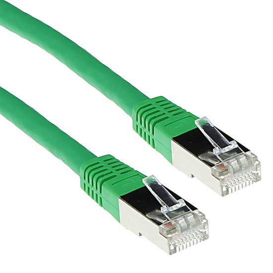 ACT Groene 25 meter LSZH SFTP CAT6 patchkabel met RJ45 connectoren FB9725