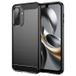 Samsung Coque Samsung Galaxy A17/F17/M17 en TPU Brossé - Fibre de Carbone - Noire