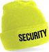 Bellatio Decorations Security Muts - Unisex - One Size - Geel