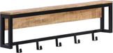 vidaXL Kapstok 87x10x27 cm massief ruw mangohout