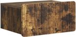 vidaXL Muurbevestigde Nachttafel Gerookt eiken 49 x 34,5 x 24 cm