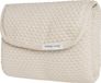 Baby's Only Gebreid verschoonmatje Sky - Verschoningsmatje voor onderweg - Warm Linen - Inclusief opbergzakje