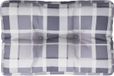vidaXL - Palletkussen - 50x40x12 cm - stof - ruitpatroon - grijs