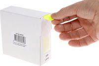Rillprint Etiket 25mm 500st op rol fluor geel