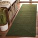 Safavieh Gevlochten Collectie BRD315A Handgeweven Groen Gebied Tapijt Transactioneel 2'3" x 6' Groen