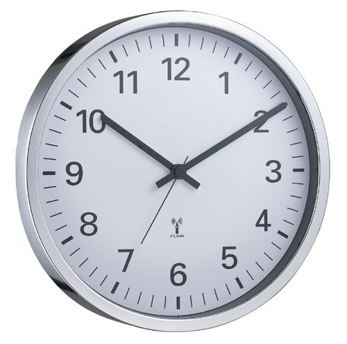 Technoline WT-8950 - Wandklok - Chroom - Kunststof