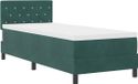 vidaXL Boxspring Bed met Matras Donkergroen Fluweel 80 x 200 cm