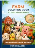 FARM COLORING BOOK: MY FIRST FARM ANIMALS