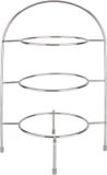 Olympia Etagère voor borden tot 21cm Wit RVS