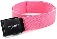 Divemarine Roestvrij Staal Gewichtriem Van Webbing Met Zwart Geverfde Vierkante Gesp 50 Mm Roze
