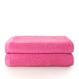 Top Towel Plus - Grote Badhanddoeken - 2 Stuks - 100 x 150 cm - 100% Katoen - Aardbei