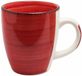 Bellatio Design Koffiemok Colourful Morning - rood - keramiek - 340 ml - theemokken