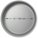 PME Ronde cakevorm, aluminium, 15 x 2 inch