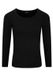 Schiesser Shirt 1/1 Dames Zwart Ronde Hals Lange Mouw