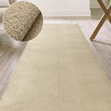 ANRO Badmat Beige 60x260cm Dun 3mm Antislip Douchemat Microvezel Wasbaar
