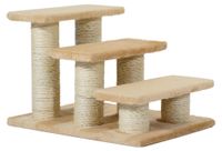 StarTech Kattenkrabpaal - Krabpaal van hout - 3 niveaus - 34 cm hoog - Stabiele klimtoren voor katten