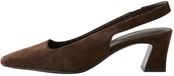 Next - Dames - Forever Comfort® suède pumps met blokhak en hielbandje - Bruin
