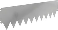 vidaXL Bordure de pelouse 10 pièces 103 x 30 cm Acier argent