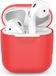Goodies and Living Étui en silicone | Convient pour Apple AirPods 1 & 2 | Rouge