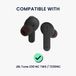 kwmobile 6x cover voor in-ear oortjes geschikt voor JBL Tune 230 NC TWS / T230NC - Vervangende oordopjes van siliconen in zwart - 3 maten