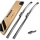 Visee Hexa Balai d'essuie-glace 550/480mm Aérodynamique Résistant aux UV Noir Flatblade Pour Mazda CX-5