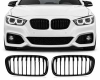 BinaParts Grill Nieren Glanzend Zwart Geschikt voor BMW 1 Serie F20 LCI (2015+)