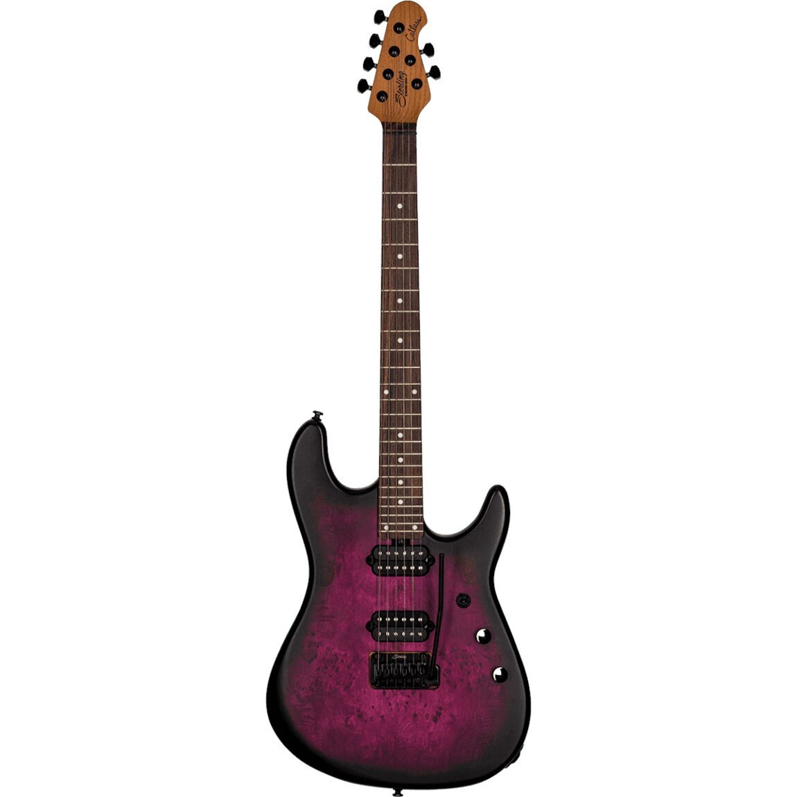 Sterling by Music Man Jason Richardson Cutlass 6 Cosmic Purple Burst Satin