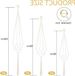 Paniers suspendus - Lot de 6 - Convient pour l'intérieur et l'extérieur - Décoration pour balcon et jardin - Blanc