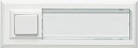 Grothe 51015 Belknop Met naambord 1-voudig Wit 12 V/1,5 A
